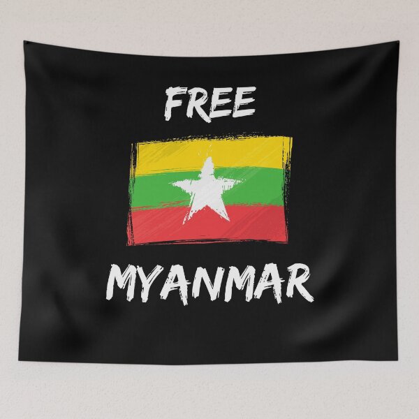 Item preview, Free Myanmar Pray For Myanmar designed and sold by WoodburyLake.