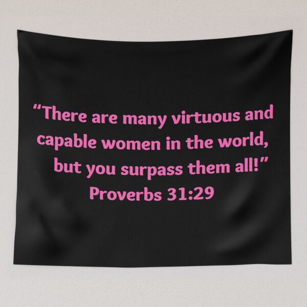 Item preview, Bible Verse Proverbs 31:29 designed and sold by Prayingwarrior.