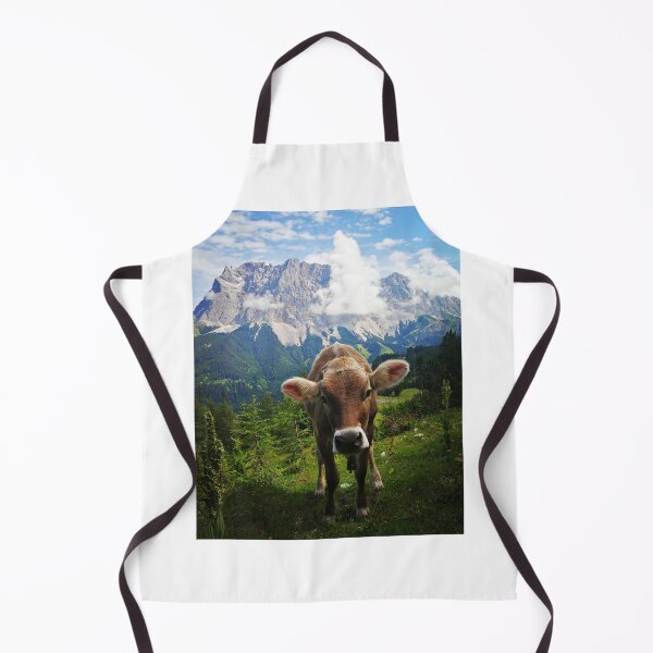 Item preview, Cow in front of Zugspitze designed and sold by Alicharlieb.