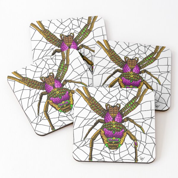 Item preview, Large Spider Weaving Spider with Spiderweb designed and sold by AriArt78.
