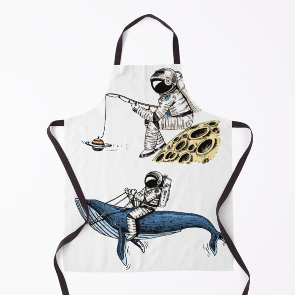 Item preview, Astronaut spaceman with a fishing rod on moon designed and sold by Luna-shop16.