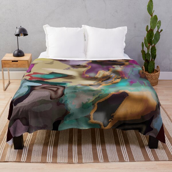 Item preview, Abstract painting "Banks of the river" in purple tones from the artist Kambarova Irina interior decoration, idea for a print, For creative intuitive graphics. computer graphics, abstract graphics. designed and sold by IRINA KAMBAROVA.