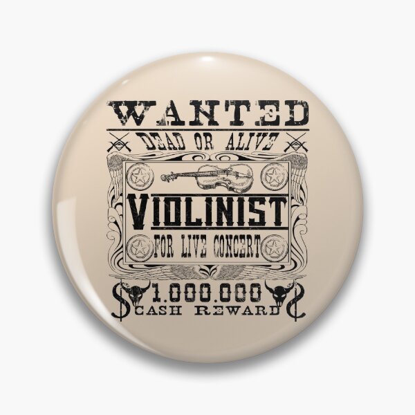 Aperçu de l'œuvre Musicien violoniste "Wanted Dead or Alive" créée et vendue par WAVV.