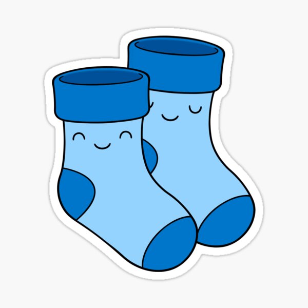 Blue Sock Clip Art - Blue Sock Image