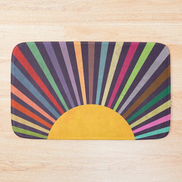 Item preview, Minimalist Retro Rainbow Sun Rays designed and sold by Prawny.