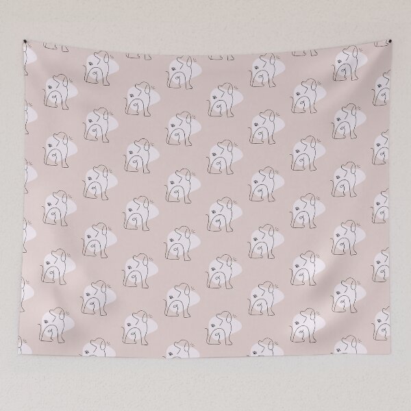 Item preview, Silhouettes of dogs on the background designed and sold by RipaDesign.