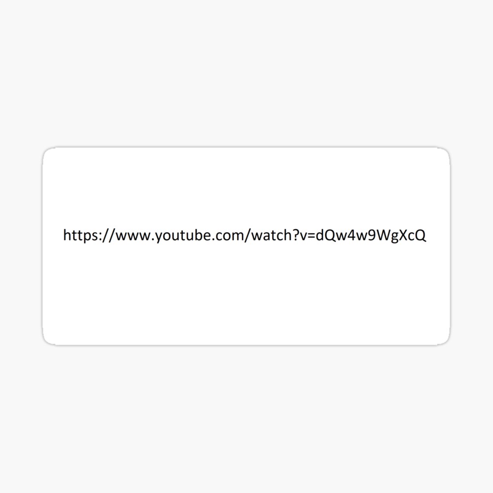 Http Www Youtube Com Watch V Dqw4w9wgxcq dQw4w9WgXcQ - Never Gonna Give You Up (Rickroll)" Laptop Skin for Sale by  matt14855420 | Redbubble