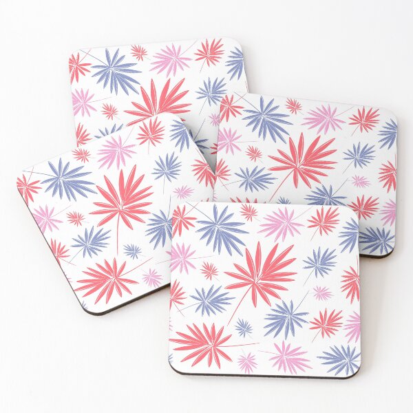 Item preview, colorful palm leaves designed and sold by Kritzel-Claudi.
