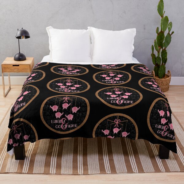Item preview, Lullaby & Goodnight! - Pink on Black designed and sold by PawsitiveMum.