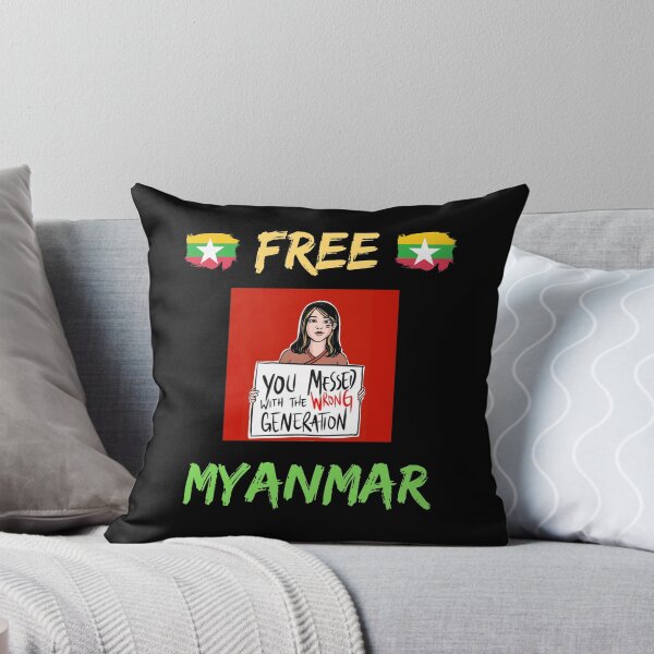 Item preview, Free Myanmar You Messed With Wrong Generation designed and sold by WoodburyLake.
