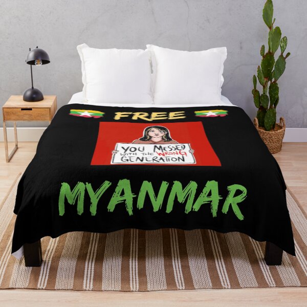Item preview, Free Myanmar You Messed With Wrong Generation designed and sold by WoodburyLake.