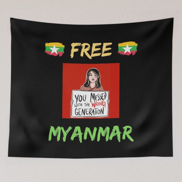 Item preview, Free Myanmar You Messed With Wrong Generation designed and sold by WoodburyLake.