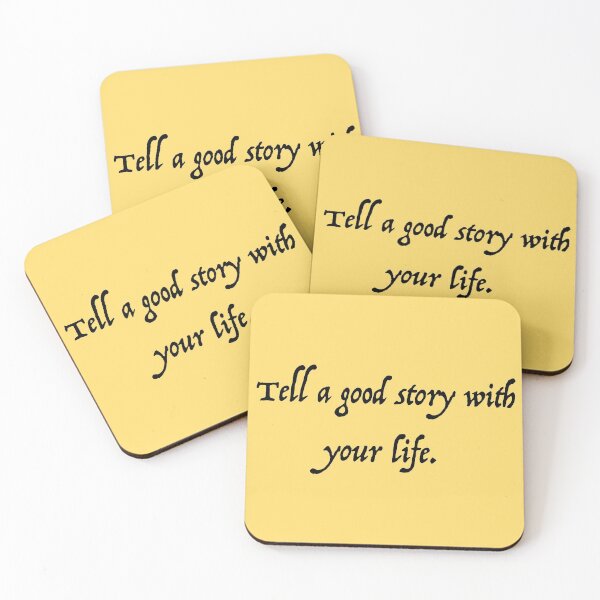 Item preview, Tell a Good Story With Your Life Yellow designed and sold by littlesplendors.