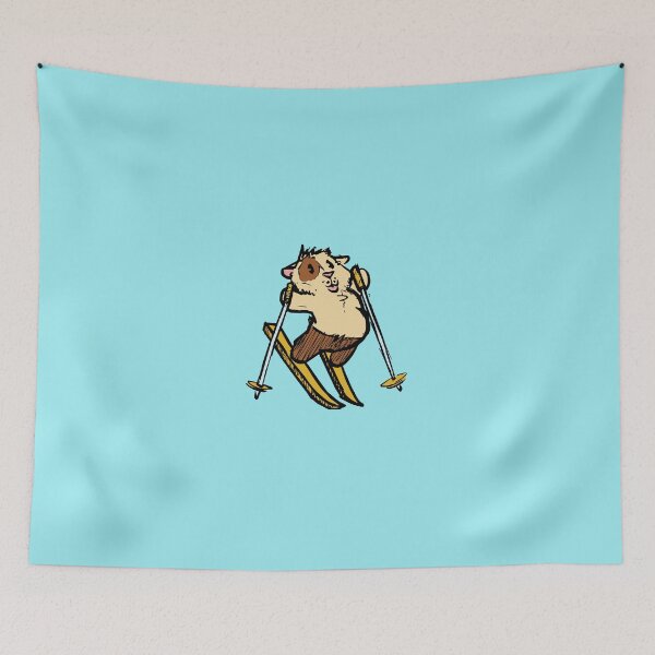 Item preview, Guinea Pig Skiier  designed and sold by GuineaPigArt.