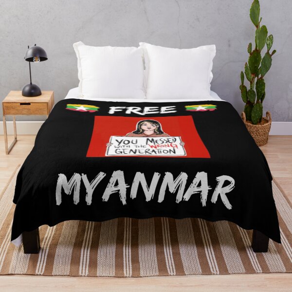 Item preview, Free Myanmar You Messed With Wrong Generation designed and sold by WoodburyLake.