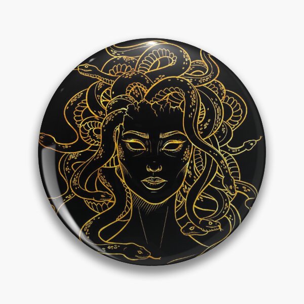 Item preview, Medusa - black and gold designed and sold by missannelouise.