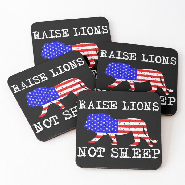 Item preview, Raise Lions Not Sheep US Patriot Party Patriotic American  designed and sold by Realme9876.