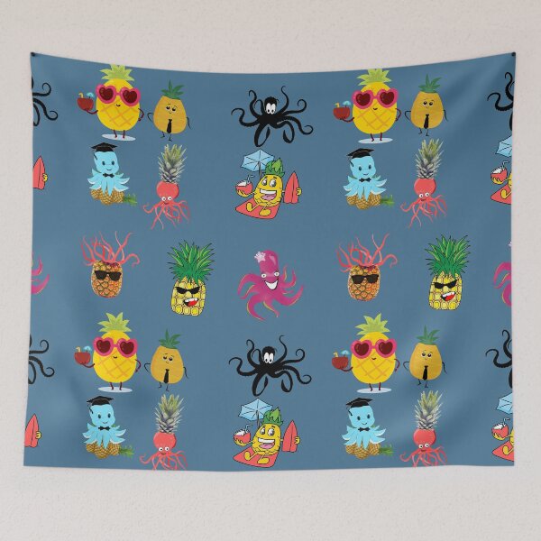 Item preview, Cute Pineapple Octopus  designed and sold by DiensDesign.