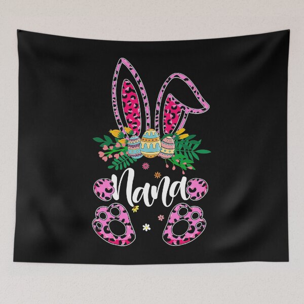Item preview, Mother's Day Easter Flower Nana Leopard Bunny Egg Hunting  designed and sold by SextonHunter.