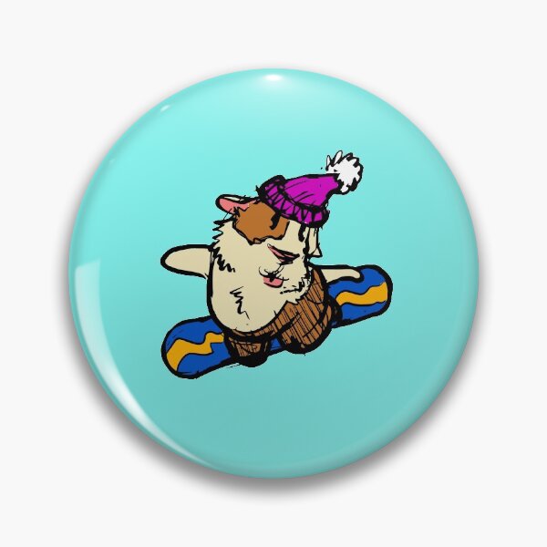 Item preview, Snowboarding Guinea Pig designed and sold by GuineaPigArt.