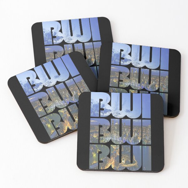 Item preview, Baltimore, Maryland BWI Night Cityscape Repeating Pattern designed and sold by CrabbyLobster.