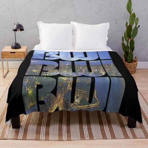 Item preview, Baltimore, Maryland BWI Night Cityscape Repetición de patrón designed and sold by CrabbyLobster.