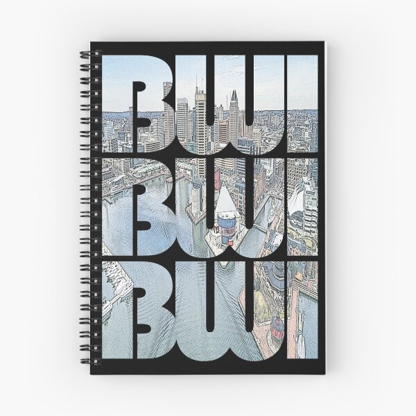 Item preview, Baltimore, Maryland BWI Cityscape Repeating Pattern designed and sold by CrabbyLobster.