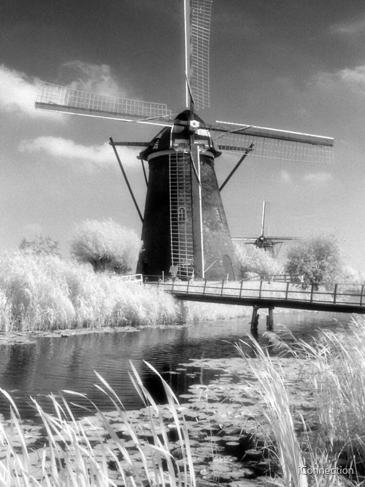 Thumbnail 4 of 4, iPhone Case, Kinderdijk Windmill Infrared Photograph designed and sold by iConnection.