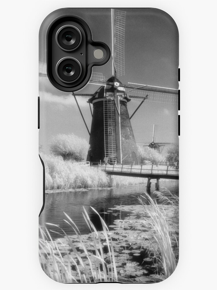 Thumbnail 1 of 4, iPhone Case, Kinderdijk Windmill Infrared Photograph designed and sold by iConnection.