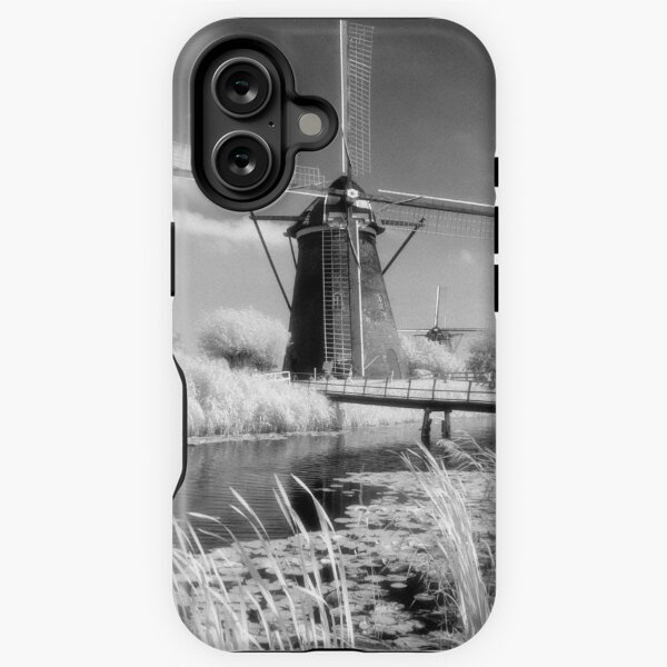 Kinderdijk Windmill Infrared Photograph iPhone Tough Case