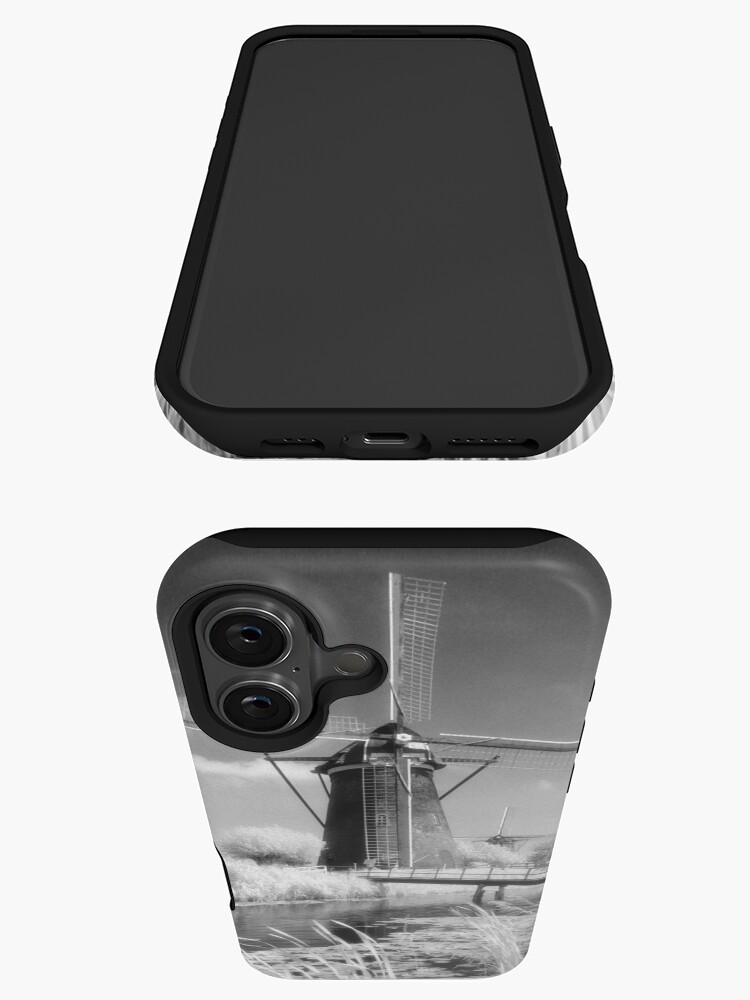Thumbnail 3 of 4, iPhone Case, Kinderdijk Windmill Infrared Photograph designed and sold by iConnection.