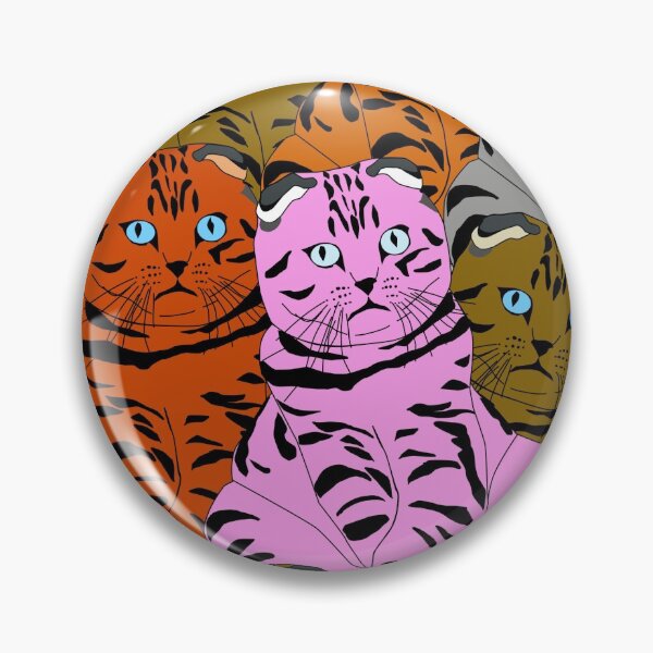 Item preview, Ornamental Cat Pattern With Purple Color designed and sold by James Dunn.