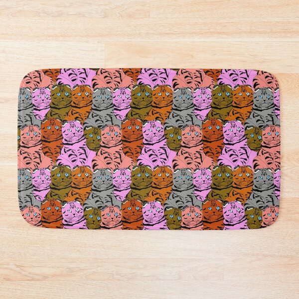 Item preview, Ornamental Cat Pattern With Purple Color designed and sold by James Dunn.