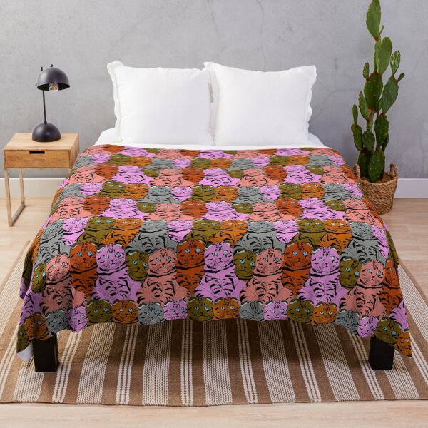Item preview, Ornamental Cat Pattern With Purple Color designed and sold by James Dunn.