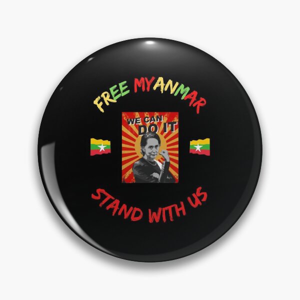 Item preview, Free Myanmar Stand With Us designed and sold by WoodburyLake.