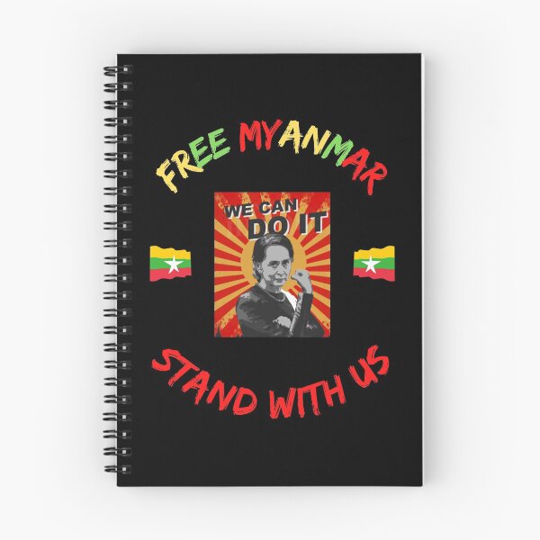 Item preview, Free Myanmar Stand With Us designed and sold by WoodburyLake.