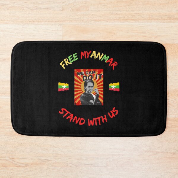 Item preview, Free Myanmar Stand With Us designed and sold by WoodburyLake.