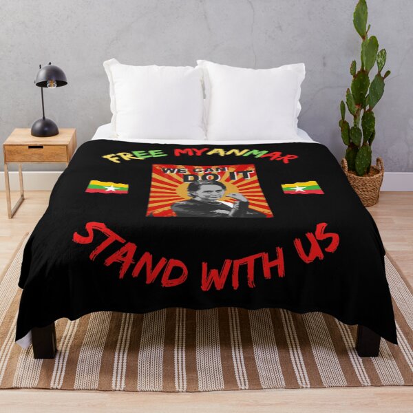 Item preview, Free Myanmar Stand With Us designed and sold by WoodburyLake.