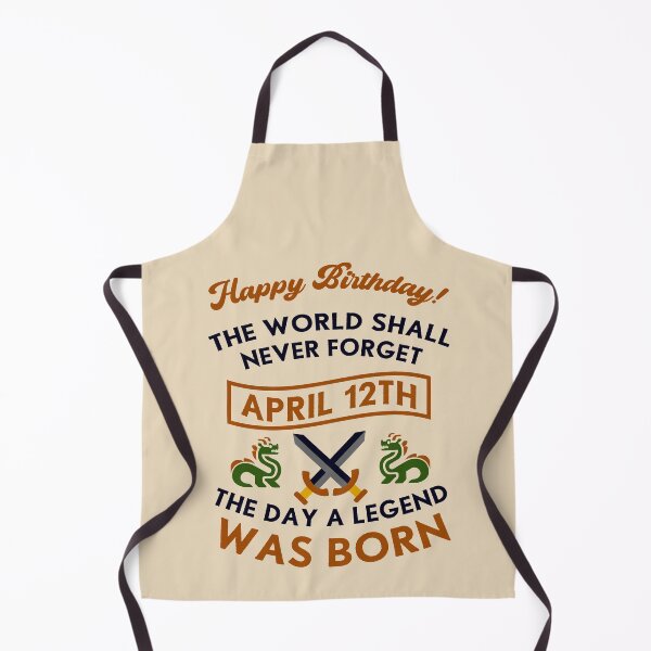 Item preview, April 12th The Day A Legend Was Born Dragons And Swords Design (Dark) designed and sold by Graograman.