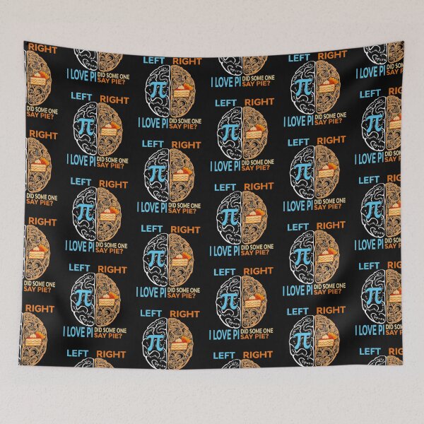 Item preview, Happy Pi Day Left I Love Pi Right Did Someone Say Pie designed and sold by chrisatkinson.