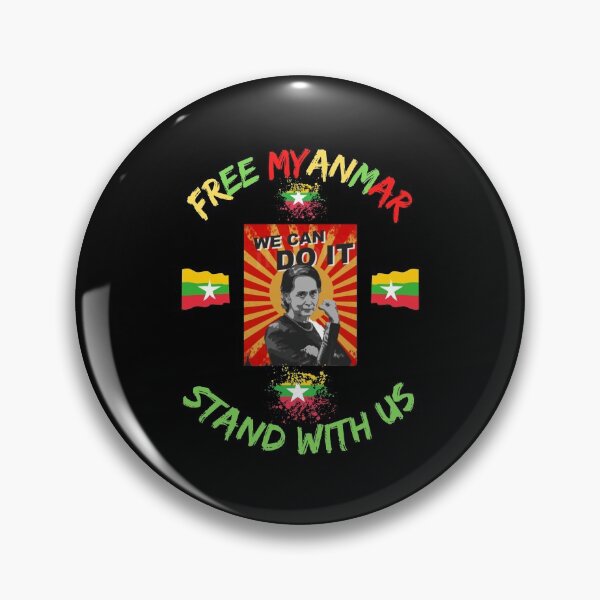 Item preview, Free Myanmar Stand With Us designed and sold by WoodburyLake.