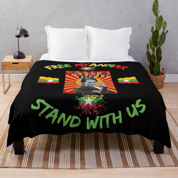 Item preview, Free Myanmar Stand With Us designed and sold by WoodburyLake.