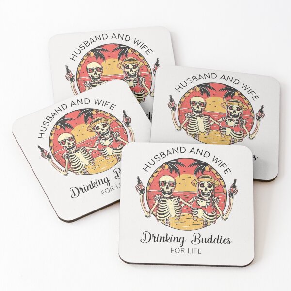 Item preview, Husband And Wife Drinking Buddies For Life designed and sold by chrisatkinson.