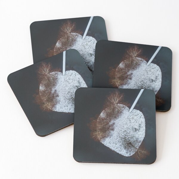 Item preview, Snow Covered Island with Trees Surrounded by Frozen Lake designed and sold by RNulle.