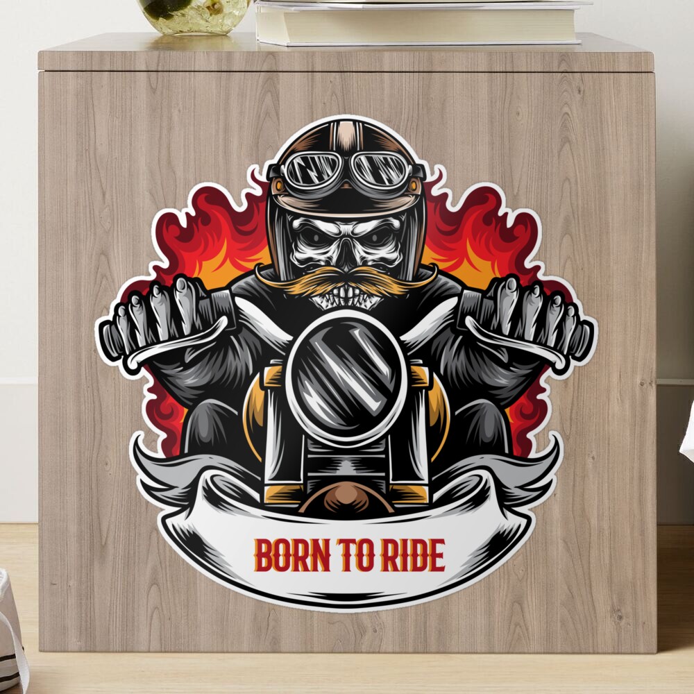 Sticker Moto Born To Ride, Stickers Motos
