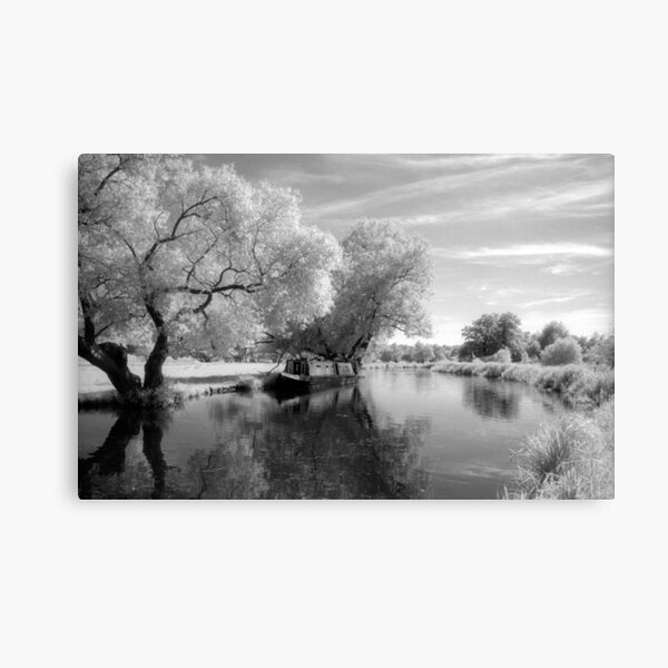 Narrowboat on the River Wey Canvas Print