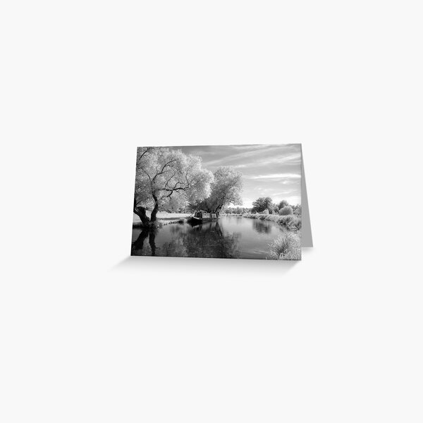 Narrowboat on the River Wey Greeting Card