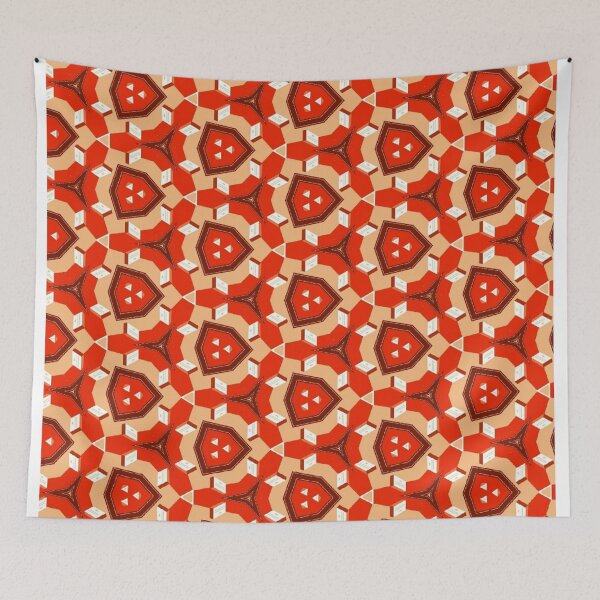 Item preview, red and gold triangle  designed and sold by ritusdesigns.