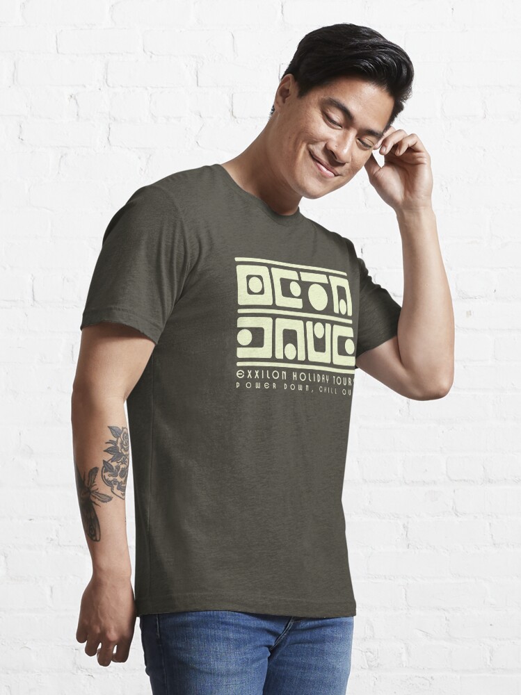 Alternate view of Exxilon Holiday Tours — Power Down, Chill Out Essential T-Shirt