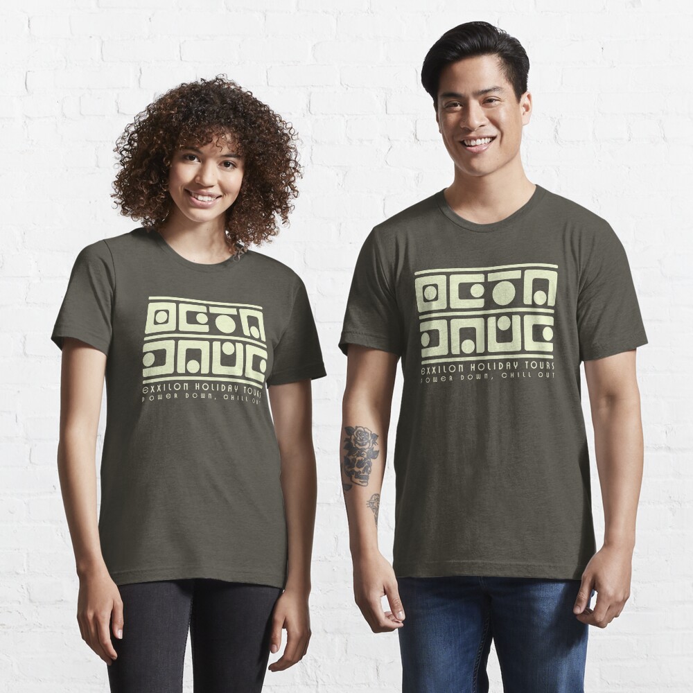 Exxilon Holiday Tours — Power Down, Chill Out Essential T-Shirt